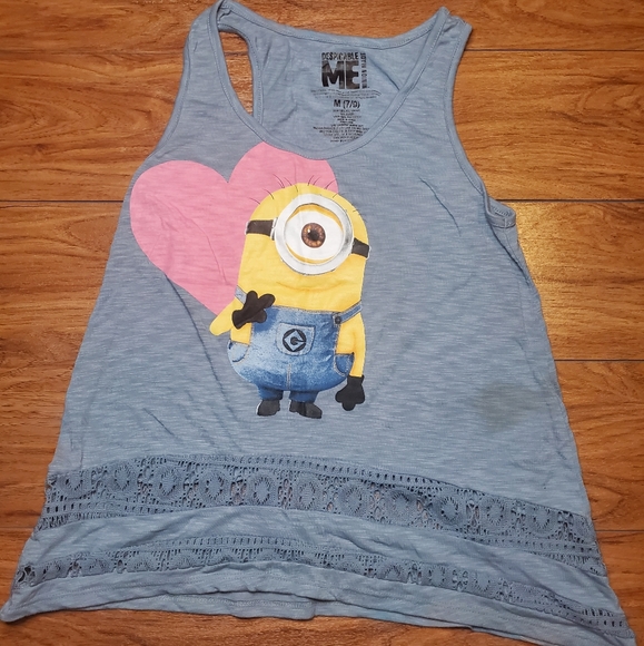 Despicable Me Minion Made Tank Top sz Medium - Picture 1 of 3